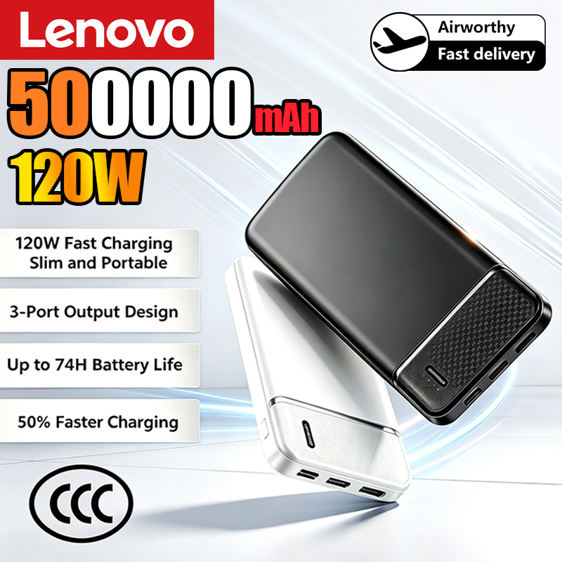Heated Vest Battery - Power Bank Portátil Lenovo 500000mAh 120W
